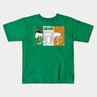 Ireland Flag Irish St Patricks Day Kids T-Shirt